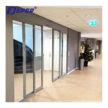 Commercial automatic glass sliding door sensor door mechanism